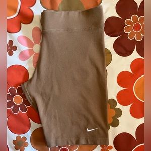 Nike Tan Biker Shorts